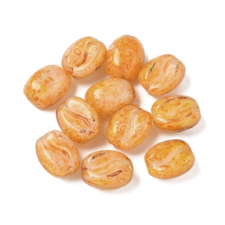 Picasso Baking Paint Glass Seed Beads GLAA-V001-08A-1