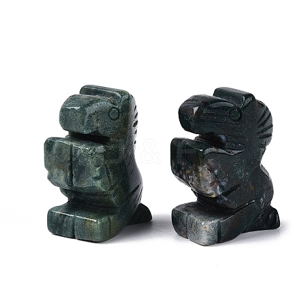 Natural Indian Agate Horse Figurine DJEW-N005-01G-1