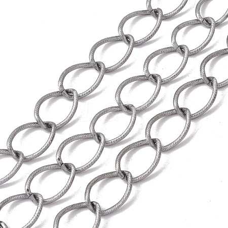 Oval Oxidation Aluminum Curb Chains CHA-G001-04P-1