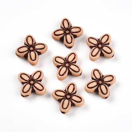 Opaque Acrylic Beads SACR-T017-21-1