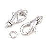 Brass Lobster Claw Clasps KK-H287-08B-P-2