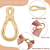 6Pcs Brass Spring Gate Rings FIND-SC0020-69-6