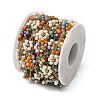 Handmade 304 Stainless Steel Beaded Chains CHS-L031-11G-02-3