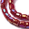 Electroplate Opaque Glass Beads LS-GLAA-F108-10B-02-1