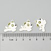 Alloy Enamel Puppy Charms X-EA514Y-1-3