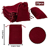 20Pcs Rectangle Velvet Drawstring Pouches TP-BBC0001-03A-01-2