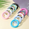 9Pcs Ring Food Grade Eco-Friendly Silicone Beads JX895J-5