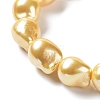 Electroplated Glass Imitation Pearl Beads Strands BSHE-G035-01B-06-1-3