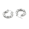 304 Stainless Steel Oval Wrap Hoop Earrings for Women EJEW-A076-04P-2