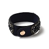 Faux Suede Snap Cord Bracelet BJEW-F428-15-5