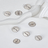 8Pcs 2 Style Alloy Rhinestone Shank Buttons BUTT-LP0001-92-1