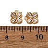 Brass Micro Pave Cubic Zirconia Charms KK-Z121-04G-3
