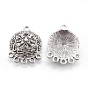 Tibetan Style Alloy Chandelier Components PALLOY-F213-02AS-2