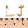 Ion Plating(IP) 304 Stainless Steel Stud Earrings FIND-Q103-01L-G-3