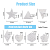 SUPERFINDINGS 56Pcs 7 Style 304 Stainless Steel Pendants STAS-FH0001-99-2