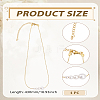 1Pc Imitation Pearl Round Graduated Bead Pendant Alloy Box Chain Necklaces NJEW-LP0007-33-2