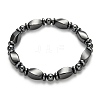 Non-Magnetic Synthetic Hematite Bracelets X-BJEW-E003-8-1