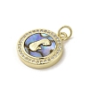 Brass Micro Pave Clear Cubic Zirconia Pendants KK-I708-03D-G-2