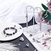 Tibetan Style Alloy & CCB Plastic Bead Cones & Caps TIBE-SC0001-19AS-4