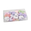 40Pcs UV Plating Opaque Acrylic Beads OACR-FS0002-29-6