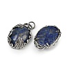 Dyed Natural Lapis Lazuli Pendants G-Z101-02AS-09-3