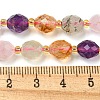 Natural Amethyst & Rose Quartz & Prehnite & Citrine Beads Strands G-N342-53-5