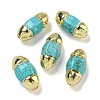 Rack Plating Brass Beads KK-C049-04C-G-1