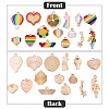 30Pcs 15 Styles Rainbow Color Alloy Enamel Pendants ENAM-YW0005-45-3