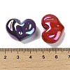 UV Plating Opaque Rainbow Iridescent Acrylic Beads X-SACR-R001-01A-4