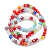 Opaque Solid Color Electroplate Glass Beads Strands GLAA-F029-P4mm-C16-2