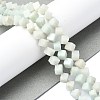 Natural Flower Amazonite  Beads Strands G-C135-D04-01-2