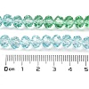 Transparent Painted Glass Beads Strands DGLA-A034-T8mm-A16-3