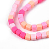 Handmade Polymer Clay Beads Strands X-CLAY-N008-061-09-3