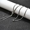 Non-Tarnish Adjustable 304 Stainless Steel Slider Necklaces NJEW-L156-004P-2