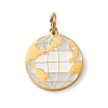 304 Stainless Steel Enamel Pendants STAS-Z189-11G-01-1
