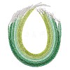 3MM Gradient Color Glass Seed Beaded Choker Necklaces for Women NJEW-JN05875-2