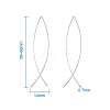 Minimalist Brass Earrings EJEW-TA0010-01S-8