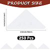 250Pcs PVC Shirt Collar Shaping Sticker AJEW-CY0002-33-2