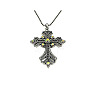 Cross Rhinestone Pendant Necklaces FK0815-2-1