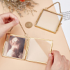 Hanging Pressed Flower Alloy Photo Frames ODIS-WH0002-71G-3