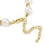 Rack Plating Brass Micro Pave Cubic Zirconia Charm Bracelets BJEW-P341-14G-3