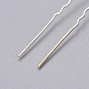 (Defective Closeout Sale) Lady's Hair Accessories Silver Color Plated Iron Rhinestone Hair Forks PHAR-XCP0004-03S-02-2
