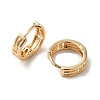 Brass Hoop Earrings EJEW-C073-24KCG-2