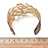 304 Stainless Steel Enamel Cuff Bangles for Women BJEW-F518-03D-G-3