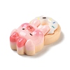 Pig Theme Opaque Resin Cabochons CRES-U002-02B-2