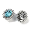 Synthetic Turquoise Sew on Rhinestone KK-P283-02B-P-2