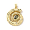 Brass and Glass Pendants KK-M300-05G-02-1
