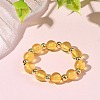 Natural Amber Finger Rings for Women RJEW-JR01087-01-1