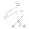 Heart 304 Stainless Steel Jewelry Sets SJEW-H302-09-2