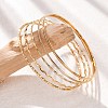 5Pcs 304 Stainless Steel Bangle Set for Women BJEW-S162-01B-G-1
